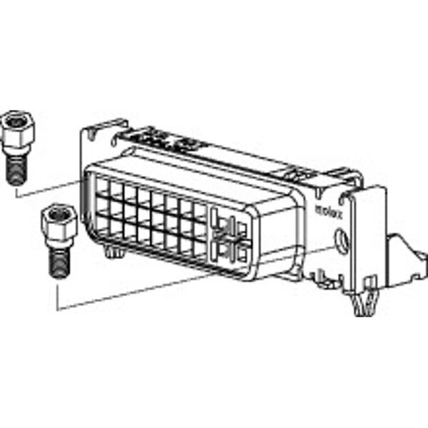 Conectores Molex HDMI, DisplayPort y DVI de 29 contactos para PCB receptora montaje en panel a través de orificios - 743209010
