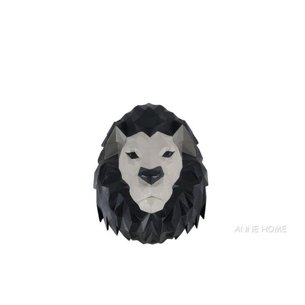 Old Modern Handicrafts Old Modern Handicrafts AT012 Origami Lion Head Wall Decoration; Multicolor - AT012