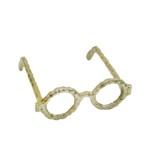 Sagebrook Home Aluminum Glasses Sculpture, Gold - 13532-03