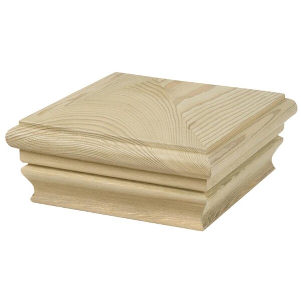 Gan Eden 224 4 in. X 4 in. Pine Pyramid Post Cap - GA2595472
