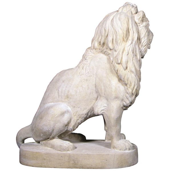 Design Toscano Stately Chateau Lion Sentinel Garden Statue: Right - NE1602740
