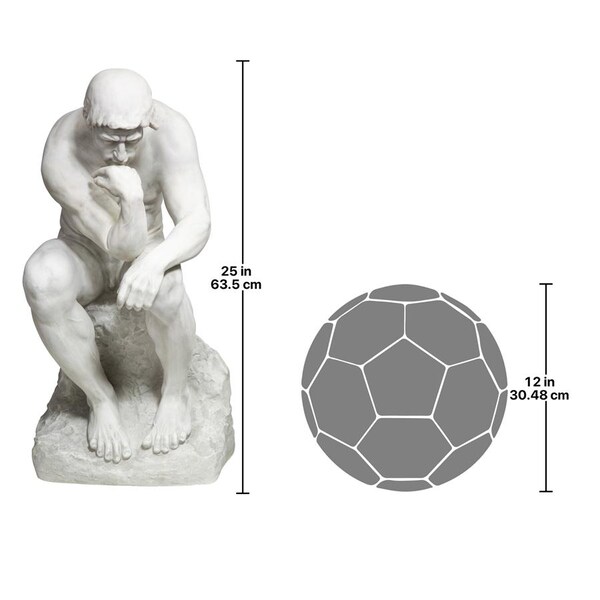 Design Toscano Rodin's Thinker Garden Statue: Estate - KY1335