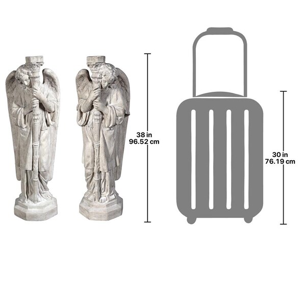 Design Toscano Padova Guardian Angel Statues: Set of Left & Right - NE9307