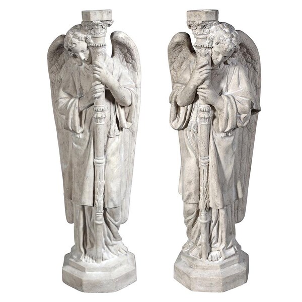 Design Toscano Padova Guardian Angel Statues: Set of Left & Right - NE9307