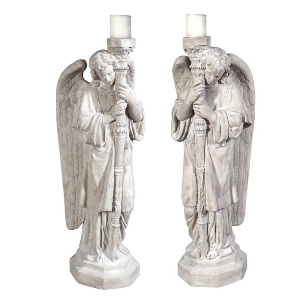 Design Toscano Padova Guardian Angel Statues: Set of Left & Right - NE9307