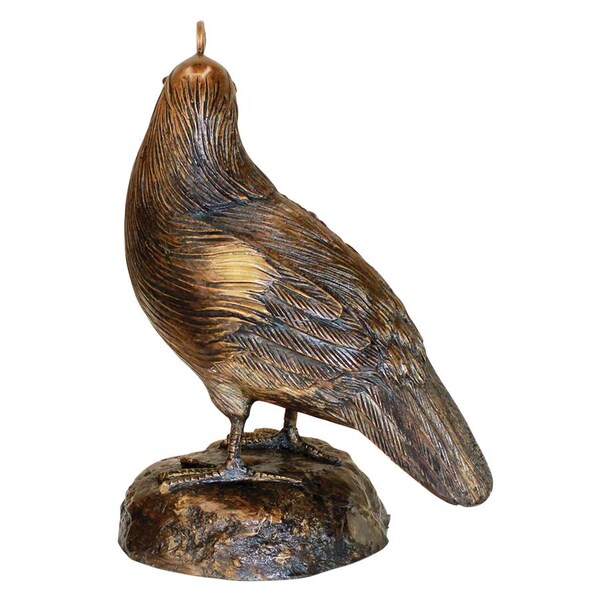 Design Toscano Female California Quail Solid Cast Bronze Garden Statue - PN6676