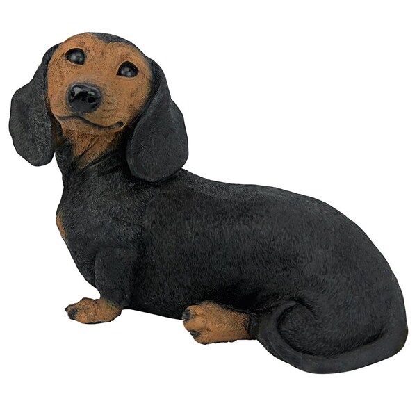 Design Toscano Black Dachshund Puppy Dog Statue - CF3237