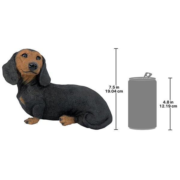 Design Toscano Black Dachshund Puppy Dog Statue - CF3237