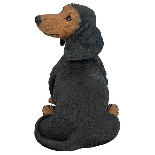 Design Toscano Black Dachshund Puppy Dog Statue - CF3237
