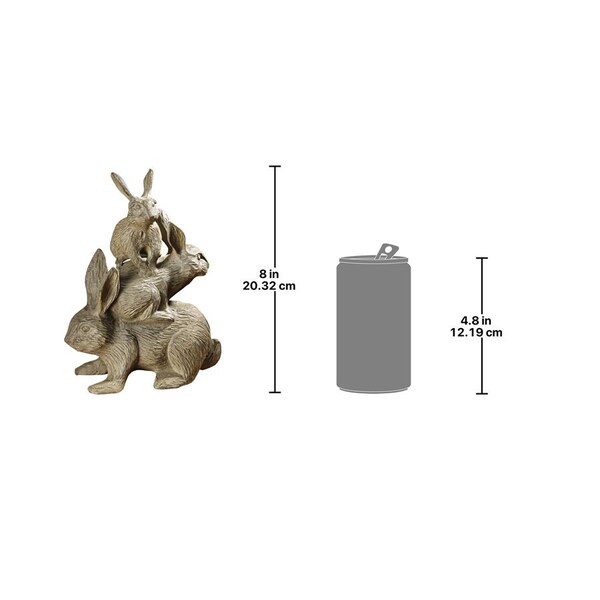 Design Toscano Bunched Bunnies Cast Iron Rabbit Statue - QH11134