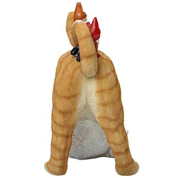 Design Toscano Catatonic Gnome Feline Frenzy Statue - HT542036