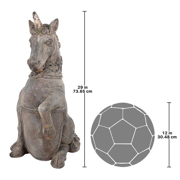 Design Toscano Linlithgow Palace Scottish Unicom Sentinel Statue: Set of Two - DS919380