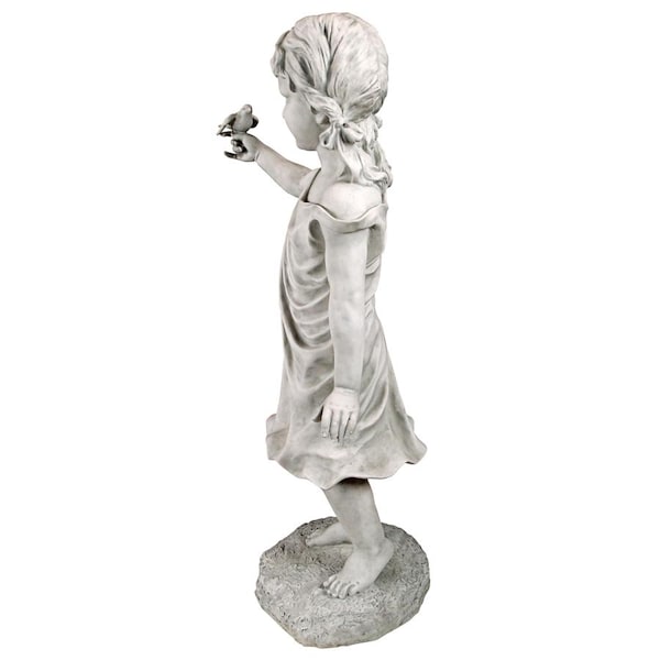 Design Toscano Mary Frances and her Feathered Friends Garden Girl Statue - KY1467
