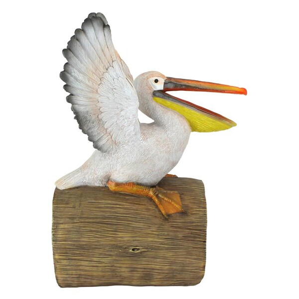 Design Toscano Splash the Pelican Gutter Guardian Downspout Statue - QM2868800