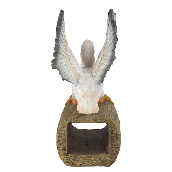 Design Toscano Splash the Pelican Gutter Guardian Downspout Statue - QM2868800