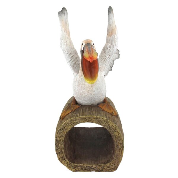 Design Toscano Splash the Pelican Gutter Guardian Downspout Statue - QM2868800