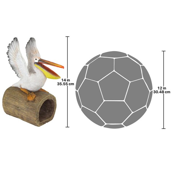 Design Toscano Splash the Pelican Gutter Guardian Downspout Statue - QM2868800