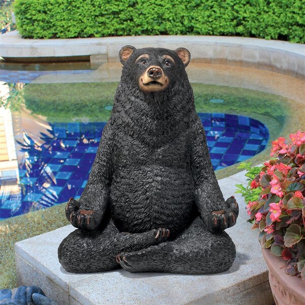 Design Toscano Being One with the Honey Zen Bear Statue - QM16037