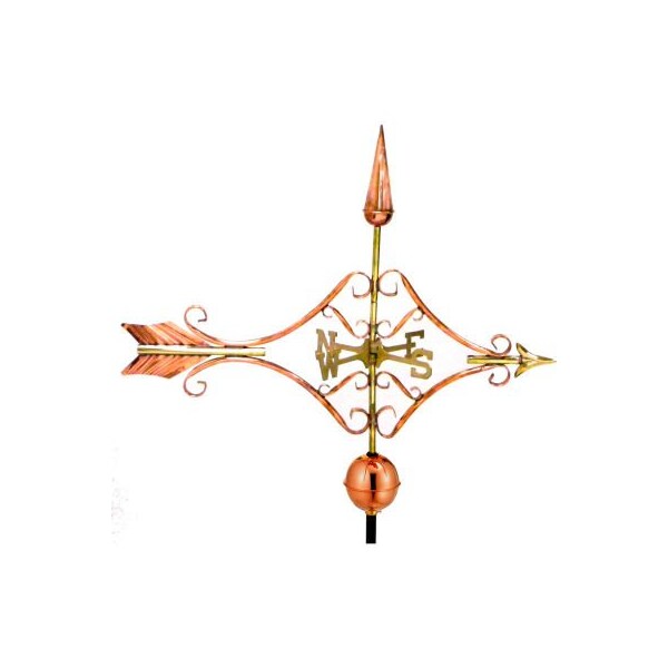 Good Directions Good Directions Victorian Arrow Weathervane, Polished Copper - 9642P