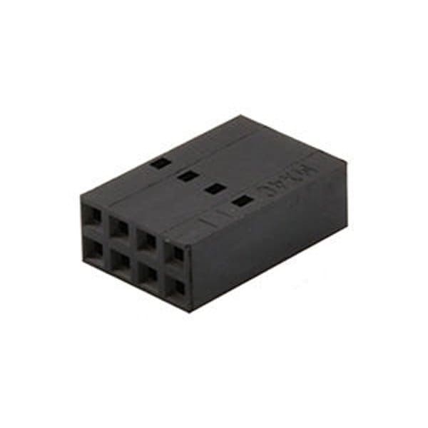 Conector de placa Molex, 54 contactos, 2 hileras, hembra, paso de 0.1 pulgadas, terminal de engarce, aislante negro - 22552541
