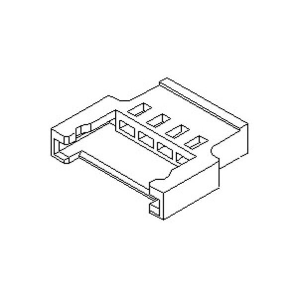Conector de placa Molex, 2 contactos, 1 fila, macho, paso de 0.079 pulgadas, terminal de crimpado, con seguro, color natural - 510060200