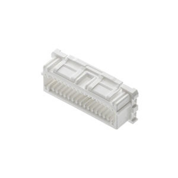 Conector de placa Molex, 18 contactos, 2 filas, hembra, recto, paso de 0.059 pulgadas, terminal de engarce, - 2016442180