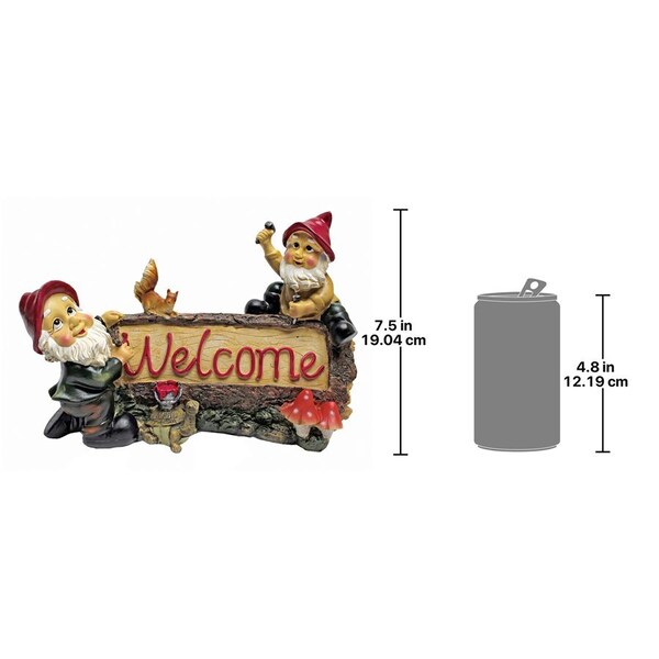 Design Toscano Greetings from the Garden Gnomes Welcome Statue - QL3334