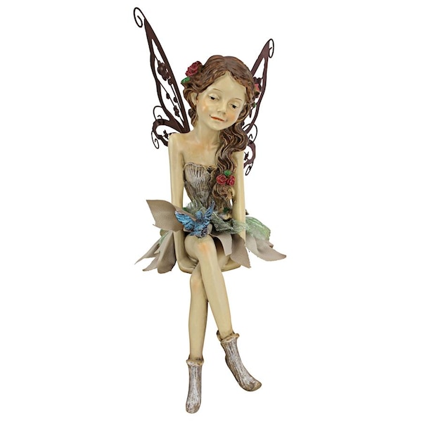 Design Toscano Fannie, the Fairy Sitting Statue - HF326063