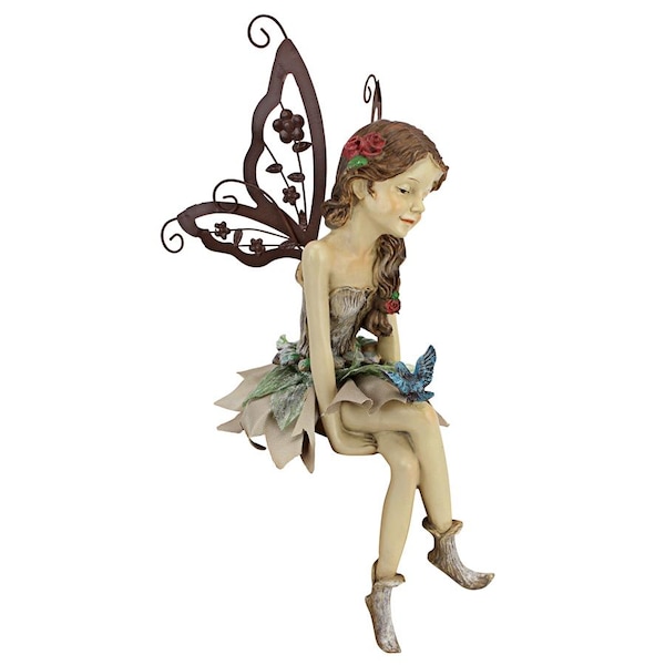Design Toscano Fannie, the Fairy Sitting Statue - HF326063