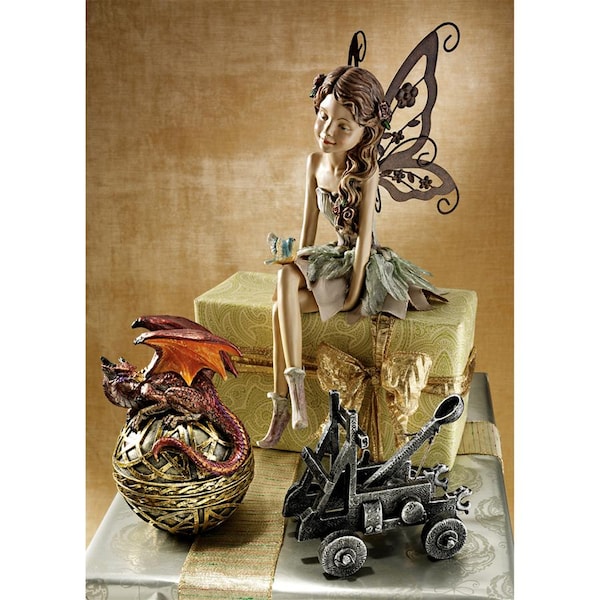 Design Toscano Fannie, the Fairy Sitting Statue - HF326063