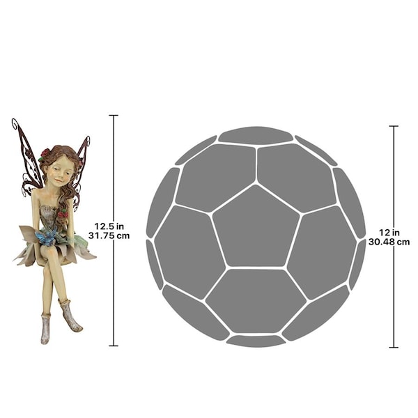 Design Toscano Fannie, the Fairy Sitting Statue - HF326063