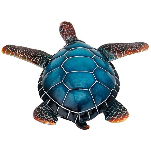 Design Toscano Blue Sea Turtle Statue: Medium - QL59585