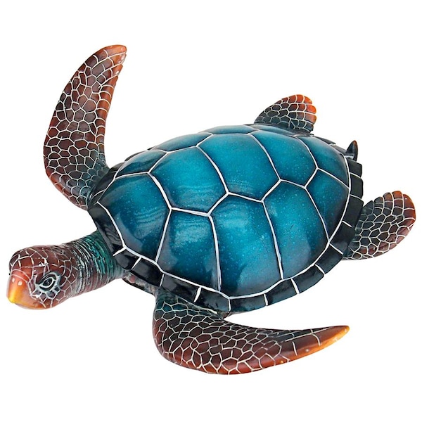 Design Toscano Blue Sea Turtle Statue: Medium - QL59585