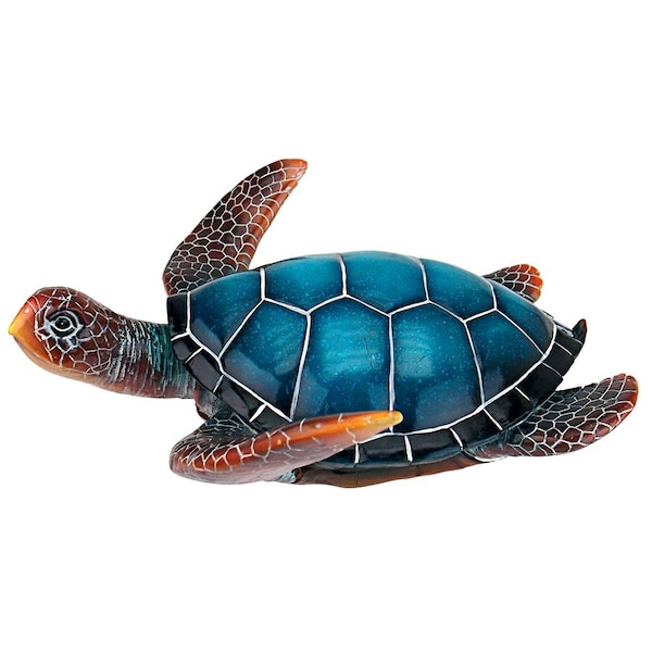 Design Toscano Blue Sea Turtle Statue: Medium - QL59585