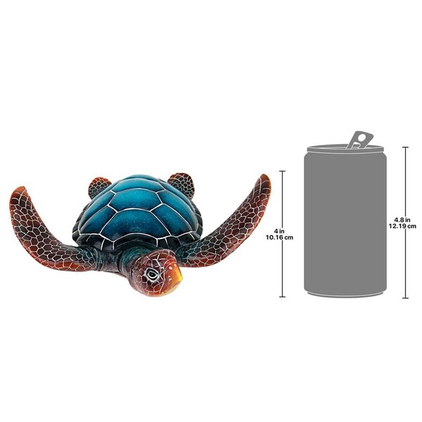 Design Toscano Blue Sea Turtle Statue: Medium - QL59585