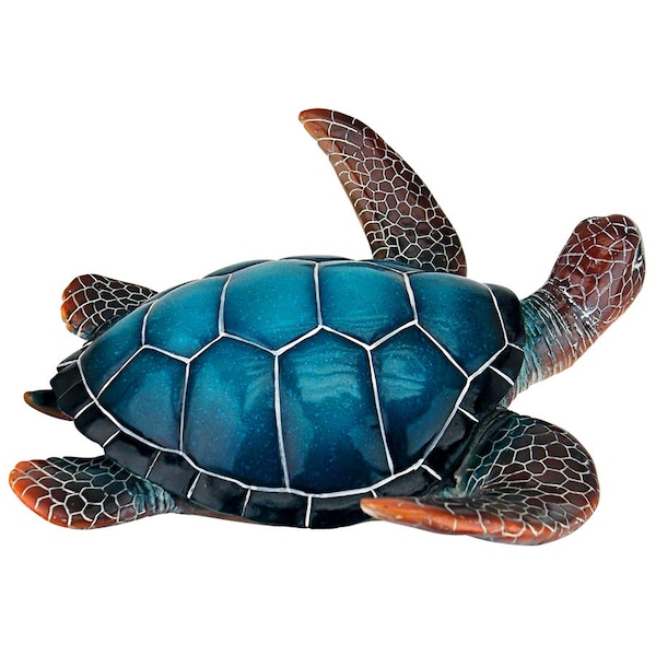 Design Toscano Blue Sea Turtle Statue: Medium - QL59585