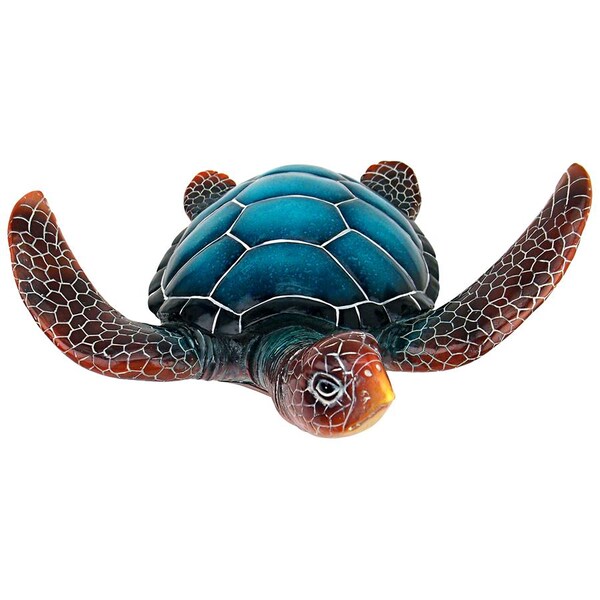 Design Toscano Blue Sea Turtle Statue: Medium - QL59585