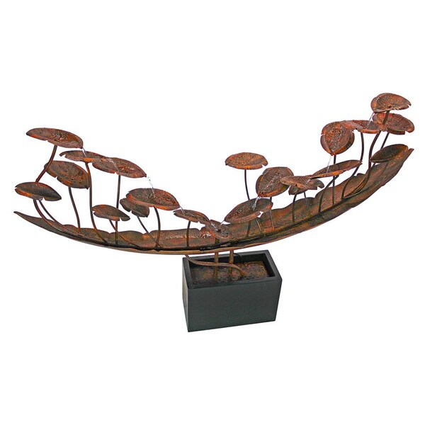 Design Toscano Grande Asian Botanical Cascading Metal Fountain - FU71752