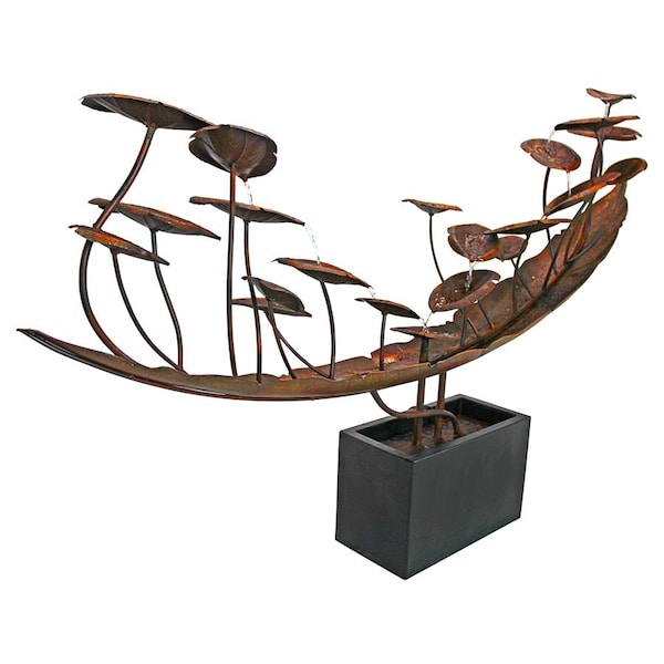 Design Toscano Grande Asian Botanical Cascading Metal Fountain - FU71752