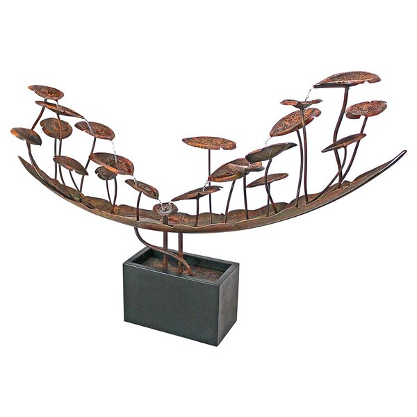 Design Toscano Grande Asian Botanical Cascading Metal Fountain - FU71752