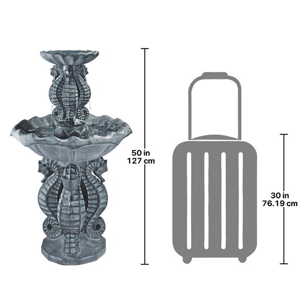 Design Toscano Spirit of the Ocean Two-Tier Seahorse Fountain - KY2096