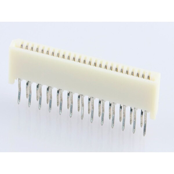Conector Ffc/Fpc de Molex, 25 contactos, 1 fila, hembra, recto, paso de 0.039 pulgadas, terminal de soldadura - 528062510.