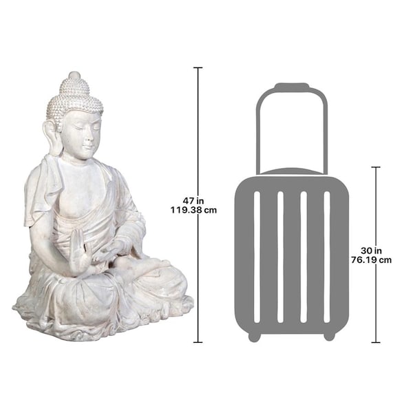 Design Toscano Noble Buddha of the Grande Temple: Sandstone, Giant - NE22724