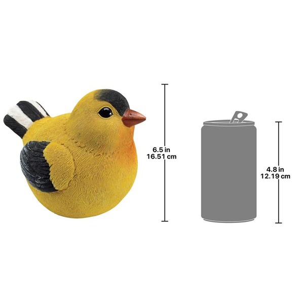 Design Toscano Goldfinch Burly Bird Statue - QM25962402
