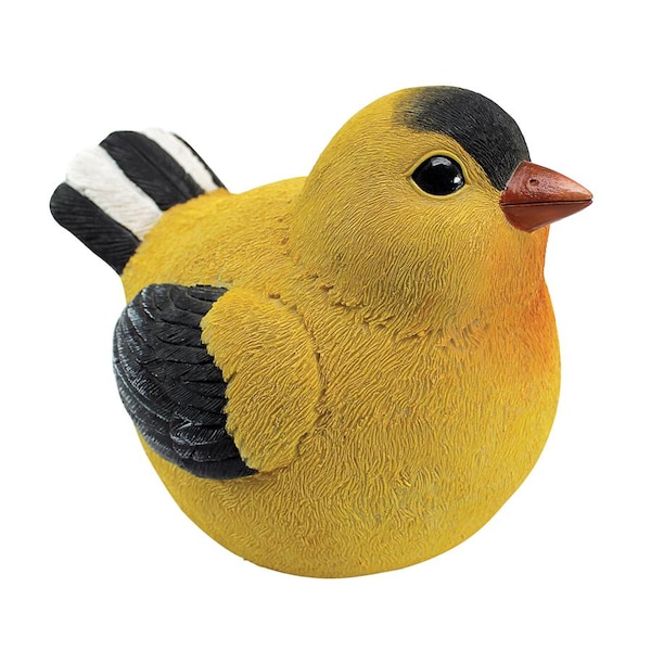 Design Toscano Goldfinch Burly Bird Statue - QM25962402