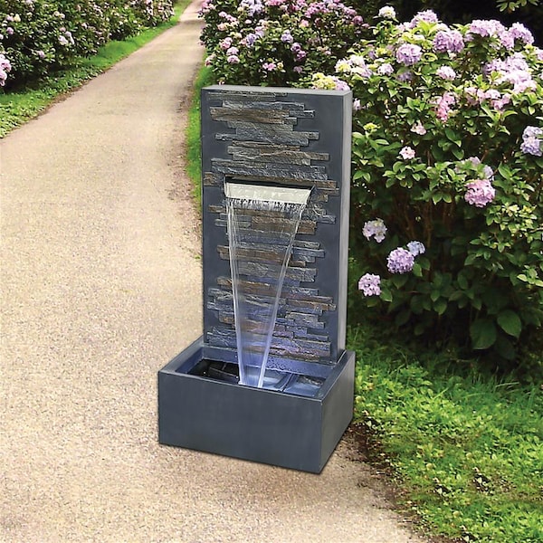 Design Toscano Modern Cascading Waterfall Wall Fountain - DW196023