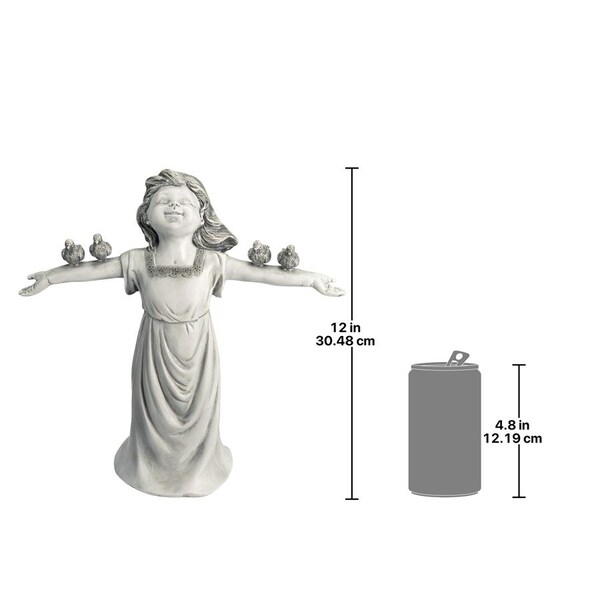 Design Toscano Basking in God s Glory Little Girl Statue: Small - JQ6965