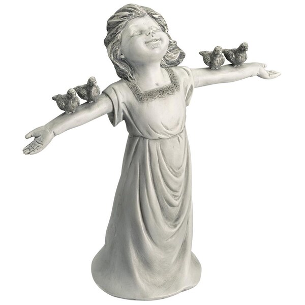 Design Toscano Basking in God s Glory Little Girl Statue: Small - JQ6965