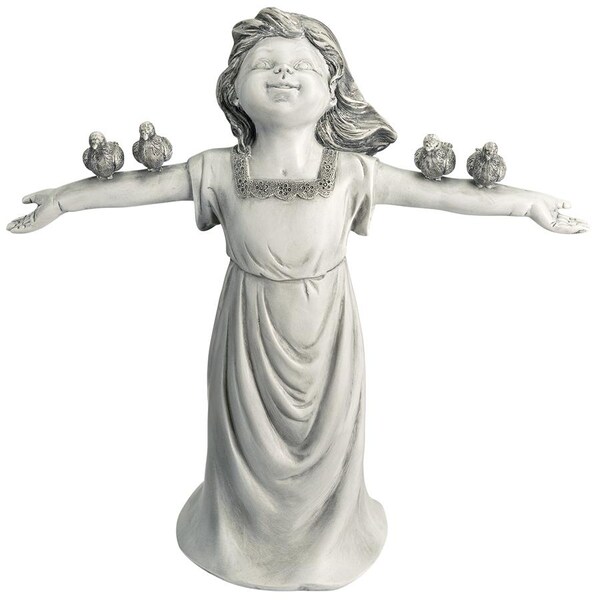 Design Toscano Basking in God s Glory Little Girl Statue: Small - JQ6965