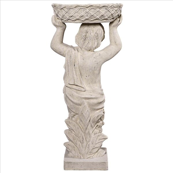 Design Toscano Young Bacchus with Basket Planter Garden Statue: Bacchus Right - NE2101297